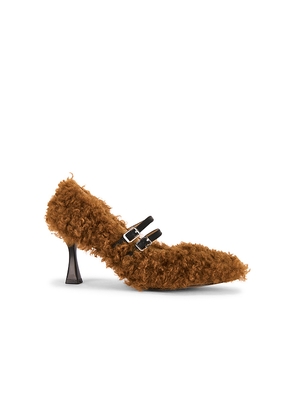 Zemeta Teddy Heel in Brown. Size 5. Also in 6, 7, 8, 9.
