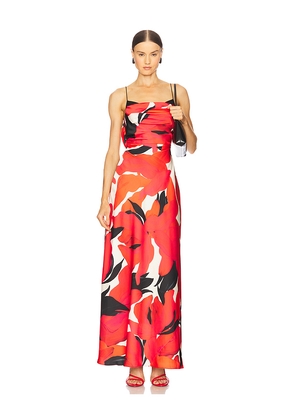 AMUR Alyina Gown in Red. Size 0. Also in 00, 2, 4, 6, 8.