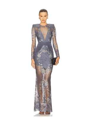 Zhivago Echo Gown in Grey. Size 4. Also in 6.