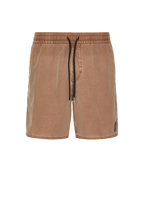 Volcom Center Swim Trunks in Brown. Size M. Also in S, XL/1X.