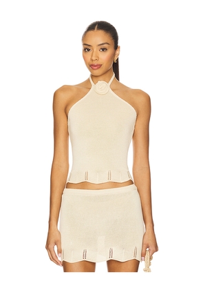 With Jean Camille Top in Beige. Size L. Also in M, XL.