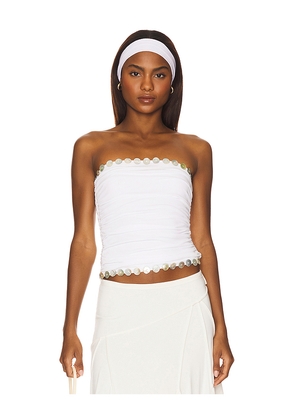 With Jean Sonny Top in White. Size L. Also in XS, M.