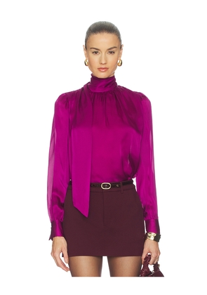 Ulla Johnson Ornament Blouse in Purple. Size 10. Also in 2, 6.
