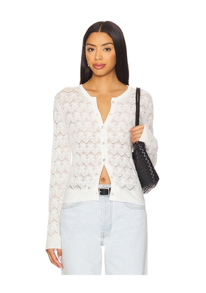 Vince Lace Stitch Cardigan in White. Size M. Also in S.