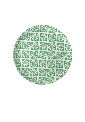 Xenia Taler Dinner Plates Set Of 4 in Green.