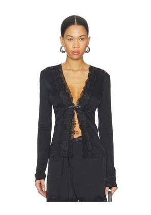 Vaillant Long Sleeve Fitted Cardigan in Black. Size 34. Also in 36, 38, 40.