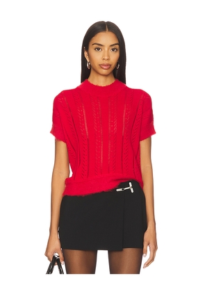 Vaillant Knit T-shirt in Red. Size 34. Also in 36, 38, 40.