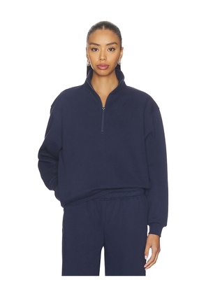 WellBeing + BeingWell Remy Half Zip in Navy. Size L. Also in XXS, XS, S, M, XL.