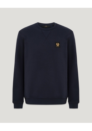 Belstaff Sweatshirt Cotton Fleece Dark Ink Size 2XL