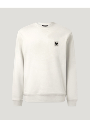 Belstaff Sweatshirt Men's Cotton Fleece Silver Birch Size 2XL