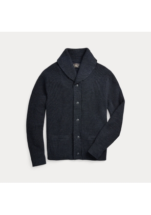 Cotton Shawl-Collar Cardigan