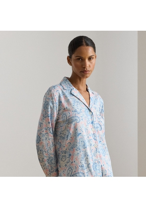 Paisley Cotton-Blend Sateen Sleep Set