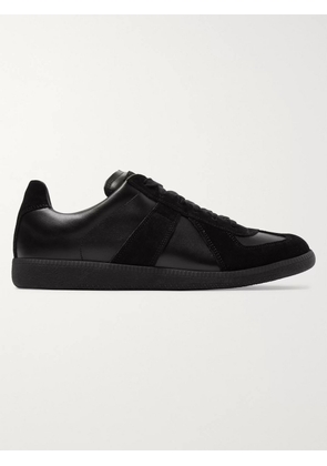 Maison Margiela - Replica Leather and Suede Sneakers - Men - Black - EU 39