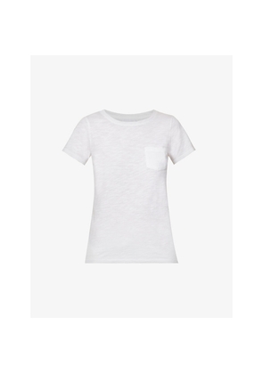 Womens The White Company Round-Neck Organic-Cotton T-Shirt