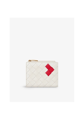 Womens Bottega Veneta Intrecciato Small Leather Bifold Wallet