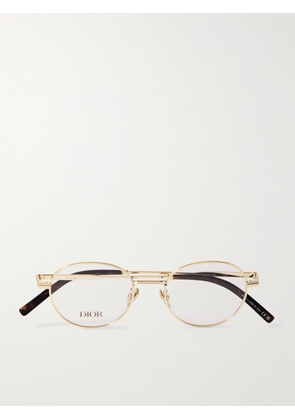 Dior Eyewear - DiorBlackSuit R9F Round-Frame Gold-Tone Optical Glasses - Men - Gold