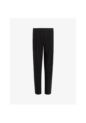 Womens Allsaints Aleida Straight-Leg High-Rise Stretch-Woven Trousers