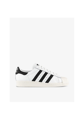 Mens Adidas Superstar 82 Leather Low-Top Trainers
