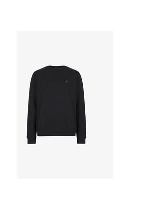 Mens Allsaints Raven Logo-Embroidered Regular-Fit Cotton Sweatshirt