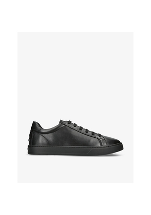 Mens TODS Allacciata Cassetta Leather Low-Top Trainers