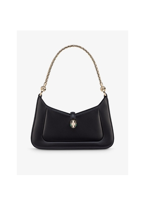 Womens Bvlgari Serpenti Baia Small Leather Shoulder Bag