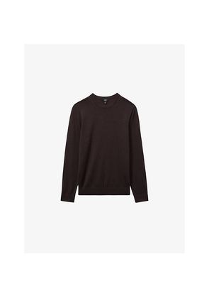 Mens Reiss Wessex Crewneck Merino-Wool Jumper