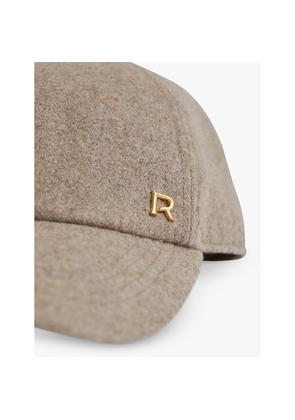Womens Reiss Fiona Brand-Plaque Wool-Blend Cap