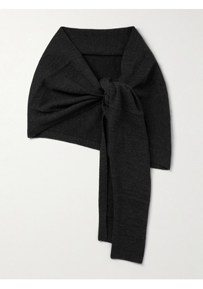 LEMAIRE - Wrap Knitted Scarf - Men - Gray