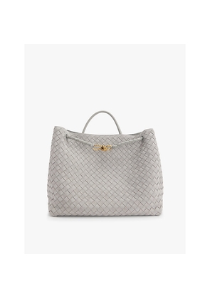 Womens Bottega Veneta Andiamo Intrecciato Large Suede Tote Bag
