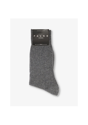 Mens Falke Lhasa Rib Wool-Blend Knitted Socks