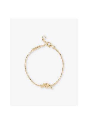 Womens Bottega Veneta Knot 18ct Yellow-Gold Plated Sterling-Silver Bracelet