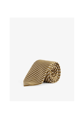 Mens Dunhill Striped Silk Tie