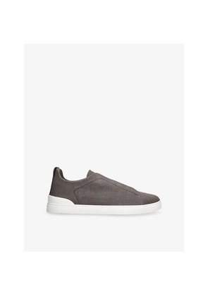 Mens Zegna X3 Triple Stitch Woven Low-Top Trainers