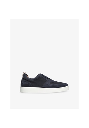 Mens Aurelien Bayside Suede and Canvas Low-Top Trainers
