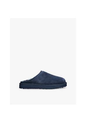 Mens UGG Classic Slip-On Suede and Shearling Slippers