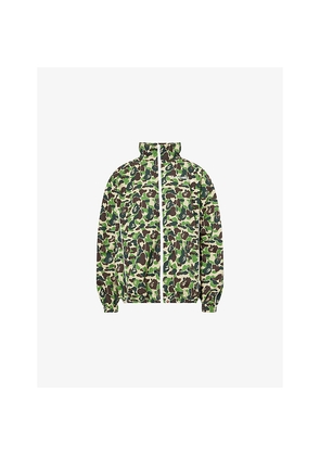 Womens A Bathing Ape Camouflage Logo-Print Shell Track Jacket