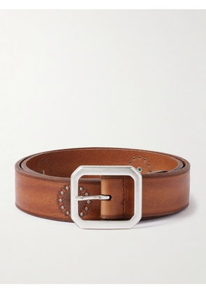Anderson's - 3.5cm Embellished Leather Belt - Men - Brown - EU 85