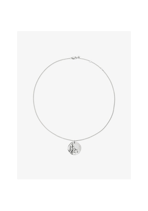 Womens Monica Vinader Libra Zodiac Sterling-Silver Pendant Necklace
