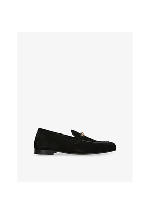 Mens Versace Medusa Suede Loafers