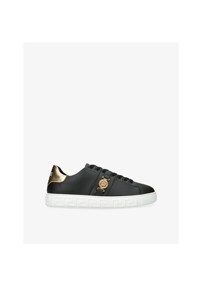 Mens Versace Greca Medusa Leather Trainers