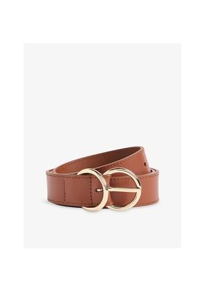 Womens Whistles Double-Ring Leather Belt