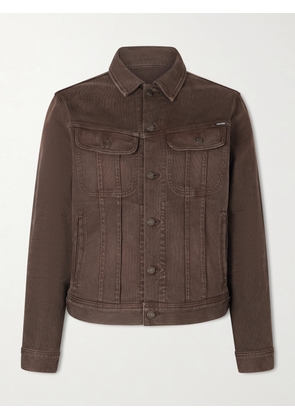 TOM FORD - Cotton-Blend Canvas Jacket - Men - Brown - S