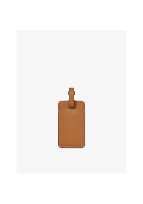 Aspinal Of London Logo-Print Leather Luggage Tag