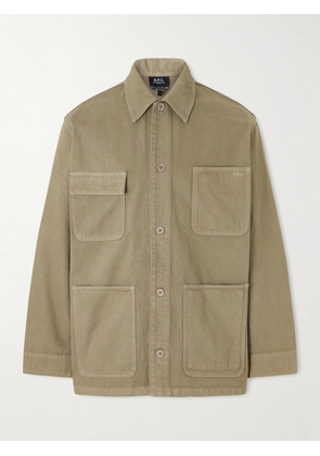 A.P.C. - Denim Overshirt - Men - Green - XS