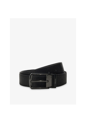 Mens Boggi Milano Reversible Logo-Engraved Leather Travel Belt