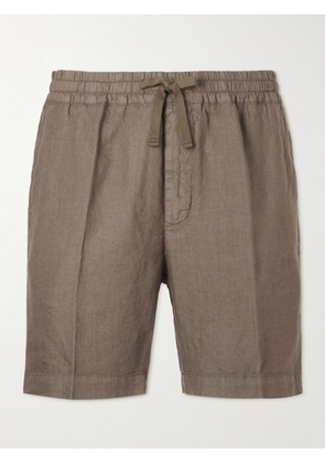 Altea - Samuel Straight-Leg Linen Drawstring Shorts - Men - Green - S
