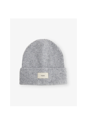 Womens Vuori Label Ribbed Knitted Beanie