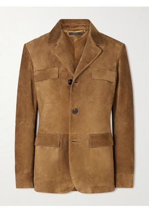 TOM FORD - Suede Jacket - Men - Brown - IT 46