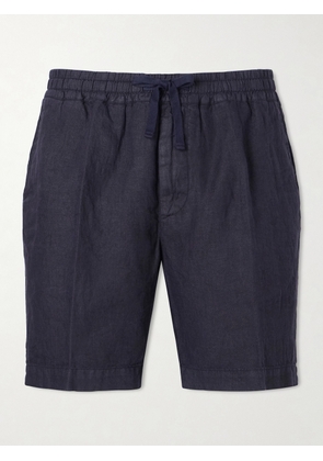 Altea - Samuel Straight-Leg Linen Drawstring Shorts - Men - Blue - S