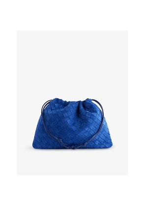 Womens Bottega Veneta Dustbag Intrecciato Suede Pouch